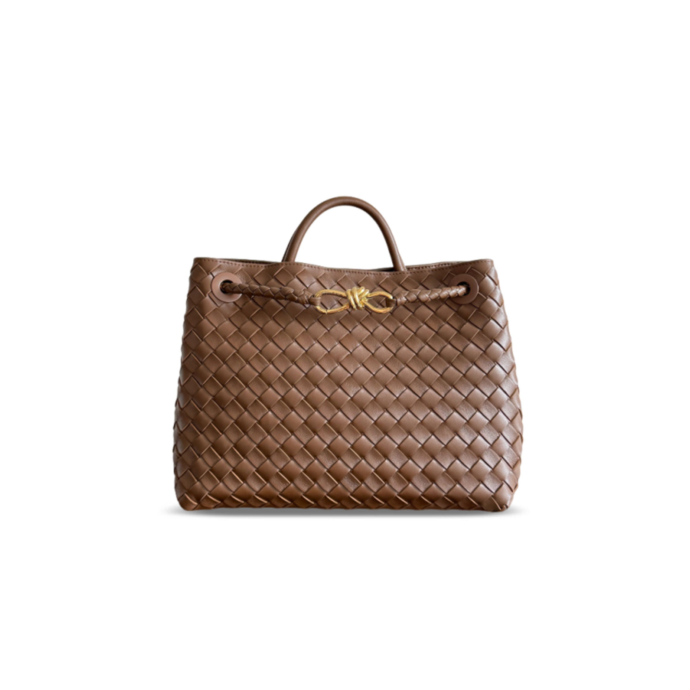 BOTTEGA VENETA MEDIUM ANDIAMO HAZELNUT BROWN 743572 (32*24*12cm)